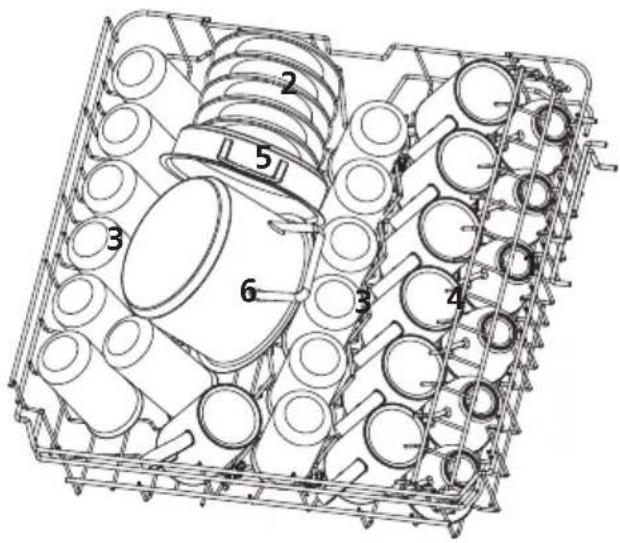VEDETTE VFP337EW - Upper basket: - 1