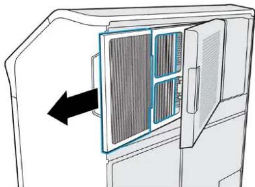 HP Jet Fusion 500 3D - Remplacement du filtre d'aspiration d'air - 3