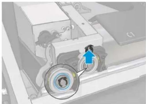 HP Jet Fusion 500 3D - Instructions de retrait des brosses de roulement avant du chariot - 1