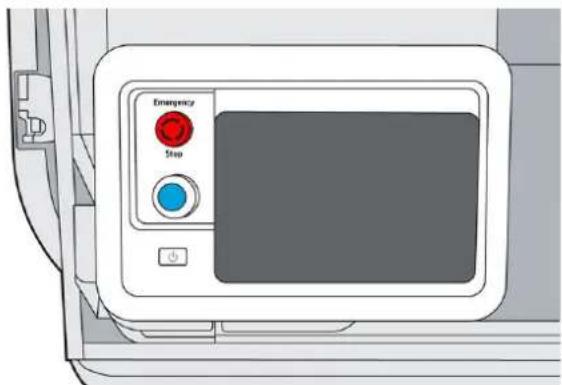 HP Jet Fusion 500 3D - Bouton d'arrêt d'urgence - 1