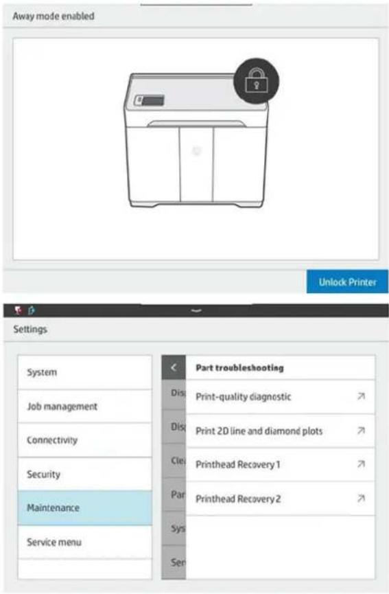 HP Jet Fusion 500 3D - Recommandations suite une période d'inactivité - 1
