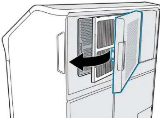 HP Jet Fusion 500 3D - Remplacement du filtre d'aspiration d'air - 5
