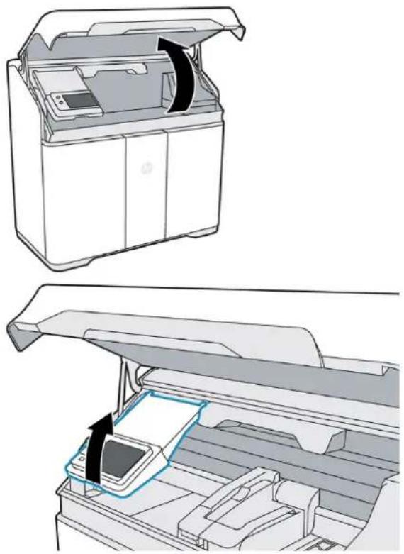 HP Jet Fusion 500 3D - Gratter et essayer la lampe de fusion - 1