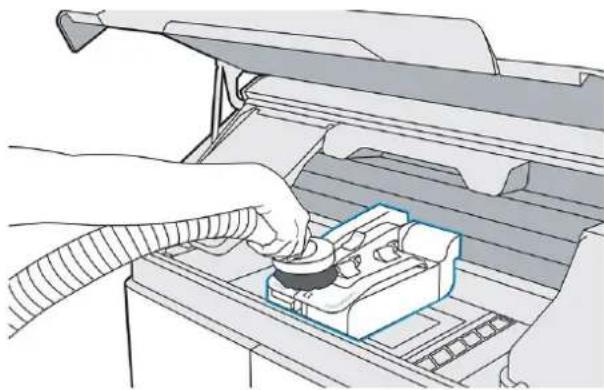 HP Jet Fusion 500 3D - Gratter et essayer la lampe de fusion - 3