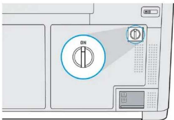 HP Jet Fusion 500 3D - Interrupteur d'alimentation principale - 1