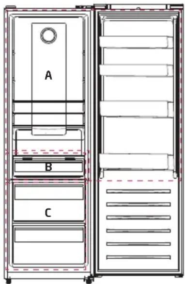 Koenic KFR 621 E NF IN - Förvaring av mat och dryck - 1