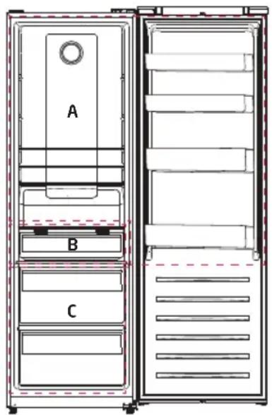 Koenic KFR 621 D NF IN - Yiyecek ve içeceklerin saklanması - 1