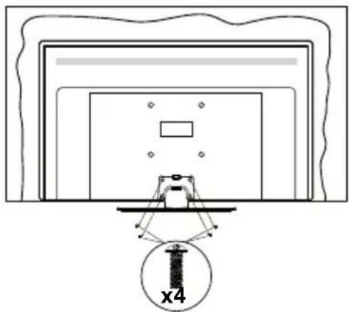 PANASONIC TV-32S50AEZ - Jalustan asennus - 3
