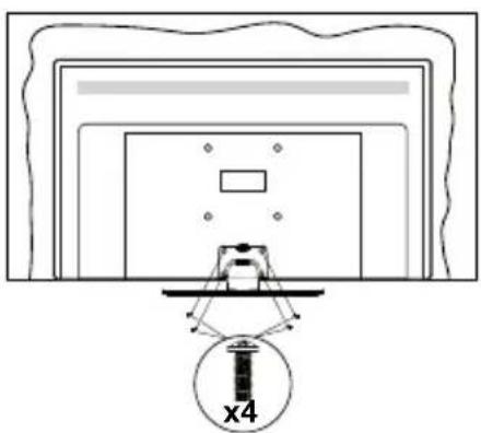 PANASONIC TV-32S50AEZ - Montaggio del piedistallo - 3