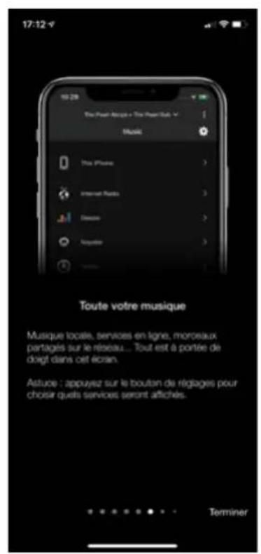 17:12 The Peat - Rasp + The Peat Sub Music True iPhone Internet Radio Desicc Régester Toute votre musique Musque locale, services en ligne, morosaux partagés sur le réseau... Tout est à portée de doigt dans cet écran. Astuce : appuyez sur le bouton de réglages pour choisir quels services seront affichés. Terminer