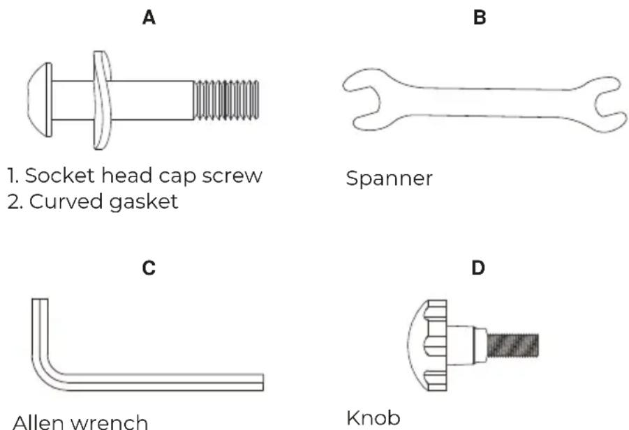 Prixton BF150 - HARDWARE KIT - 1