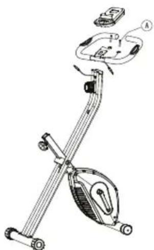 Prixton BF150 - Installer le guidon et le panneau de contrôle. - 1