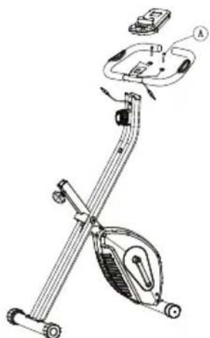 Prixton BF150 - Installieren Sie den Lenker und das Bedienfeld. - 1