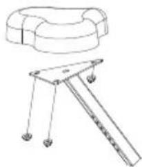 Prixton BF150 - Install the Back Handlebar and Seat Cushion. - 1