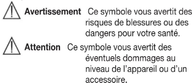 Medel Air Plus - Symboles utilisés - 1