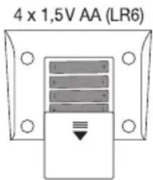 Medel Control - Подготовка к измерению Установка батареек - 1