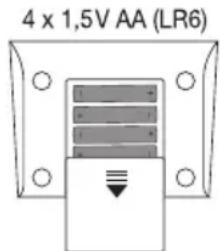 Medel Control - Preparing the measurement Inserting the batteries - 1