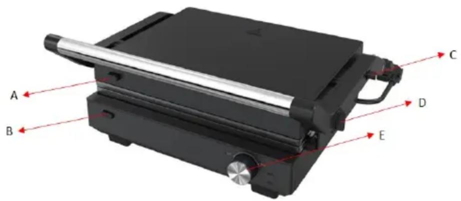 GORENJE GCG2000SD - KOMPONENTEN DES GRILLS GCG2000M - 1