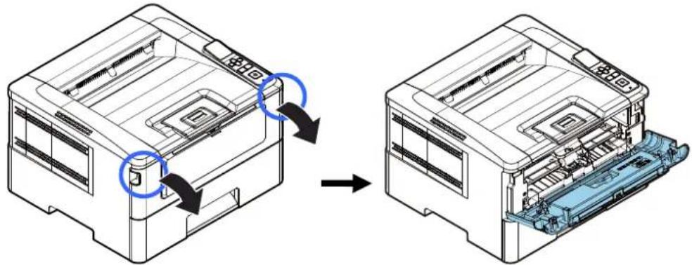 AVISION AP43 Plus - Retrait de l'ensemble tambour et cartouche de toner - 1