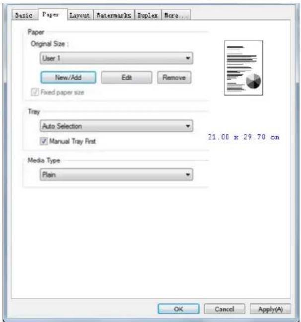 AVISION AP43 Plus - L'onglet Papier - 1