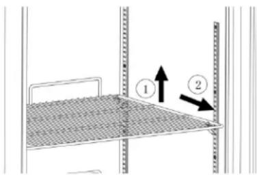 Summit AFM19W - Adjusting the Interior Shelves - 1