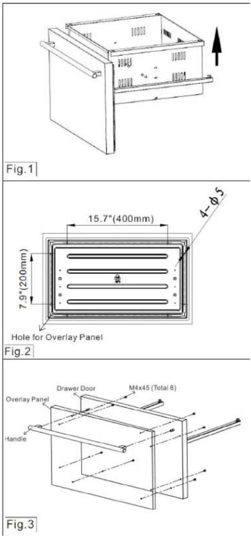 Summit ADFD2D24 - Instructions d'Installation du Panneau de Recouvrement Complet - 1