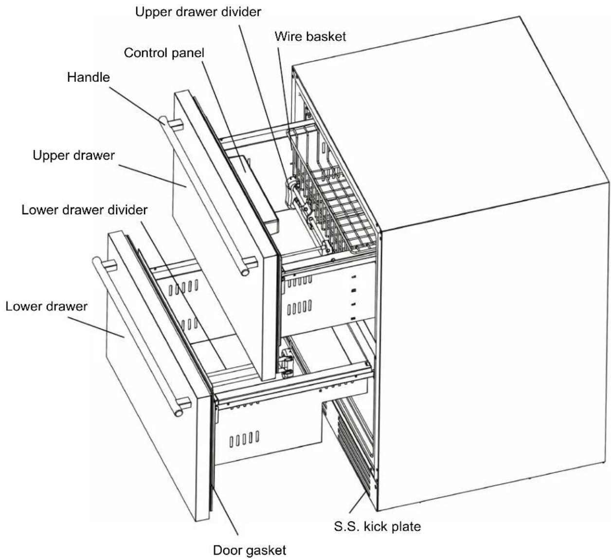 Summit ADFD2D24 - LOCATION OF PARTS - 1