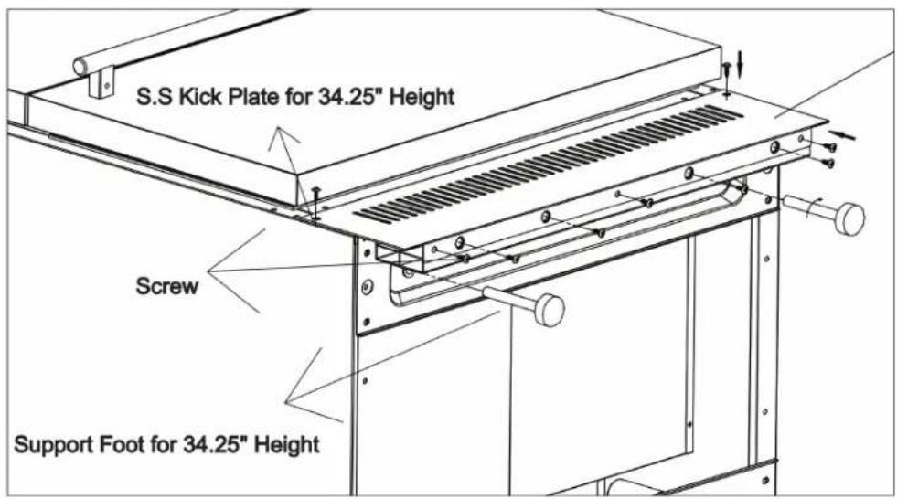 Summit ADFD2D24 - Stainless Steel Kick Plate Installation Instructions - 3