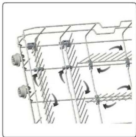 Summit DW245NTADA - Lower Rack Folding Arms - 2