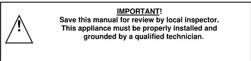 Summit CR2B120WH - Installation Instructions - 1