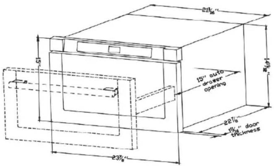 Summit MDR245SS - Microwave Drawer Measurements - 2