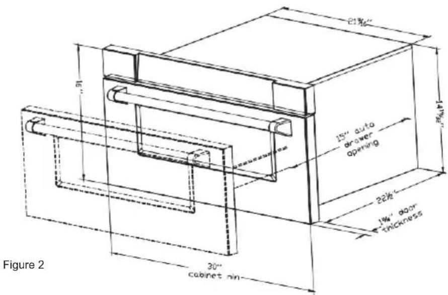 Summit MDR30SS - MICROWAVE DRAWER MEASUREMENTS - 2