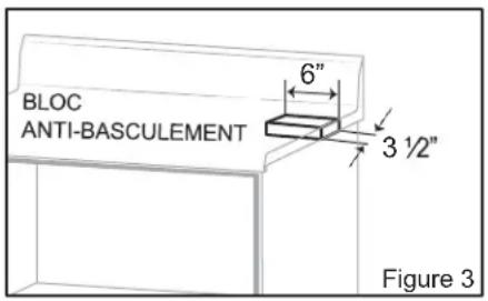 Summit MDR30SS - INSTRUCTION D'INSTALLATION DU BLOC ANTI-BASCULEMENT - 1