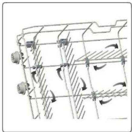 Summit DW243BADA - Lower Rack Folding Arms - 2