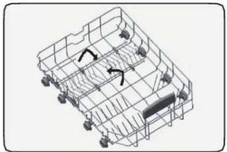 Summit DW186NTADA - Lower Rack Folding Arms - 1
