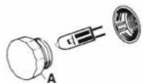Porter & Charles FEC76B3 - To change a light globe - 2
