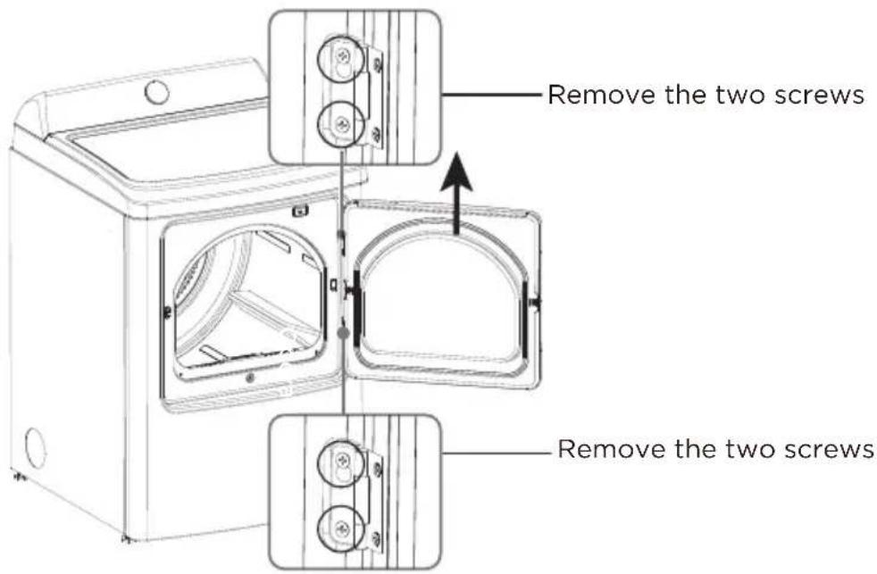 Avanti SGD70D0WG - DOOR REVERSAL PROCEDURE - 1