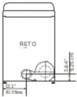 Avanti SGD70D0WG - Dimensions pour l'installation - 1