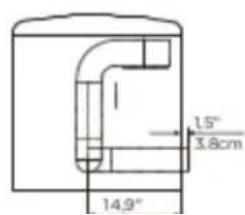 Avanti SGD70D0WG - Dimensiones de instalación - 2