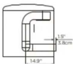 Avanti SGD70D0WG - Dimensions for installation - 2