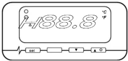 H88.8 °C Δ F set ▼ ▲ 0