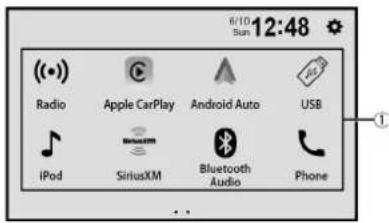 PIONEER DMH-160BT - Top menu screen - 1