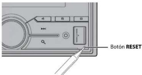 PIONEER FH-S51BT - Restablecer el microprocesador - 1
