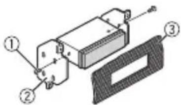 PIONEER MVH-S21BT - When not using the supplied mounting sleeve - 2