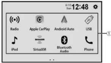 PIONEER DMH-160BT II - Top menu screen - 1