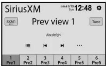 PIONEER DMH-160BT II - Current channel display (Live broadcast mode) - 1