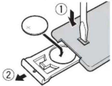 PIONEER FH-S700BS - Preparing the remote control - 2