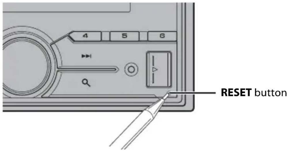 PIONEER FH-S700BS - Resetting the microprocessor - 1