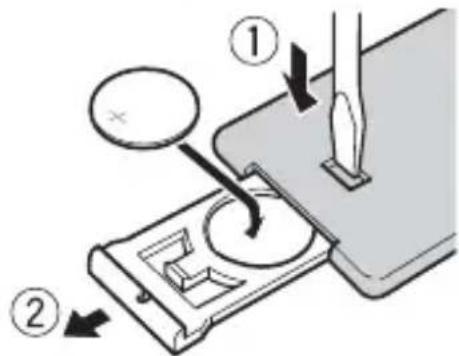 PIONEER FH-S500BT - How to replace the battery - 1