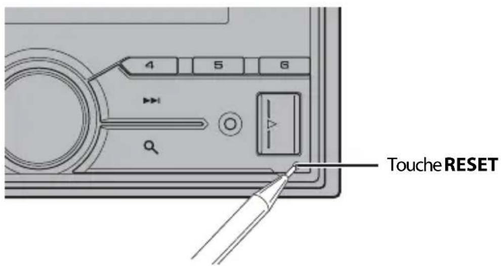 PIONEER FH-S500BT - Réinitialisation du microprocesseur - 1